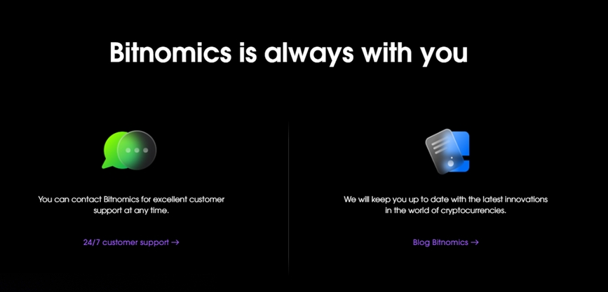 Bitnomics homepage